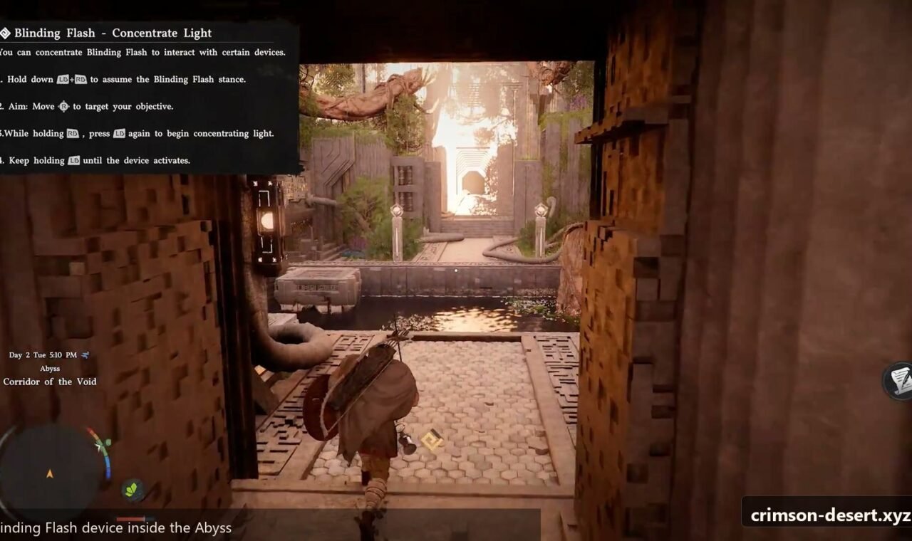 Crimson Desert gameplay screenshot for an English guide on cms.crimson-desert.xyz.