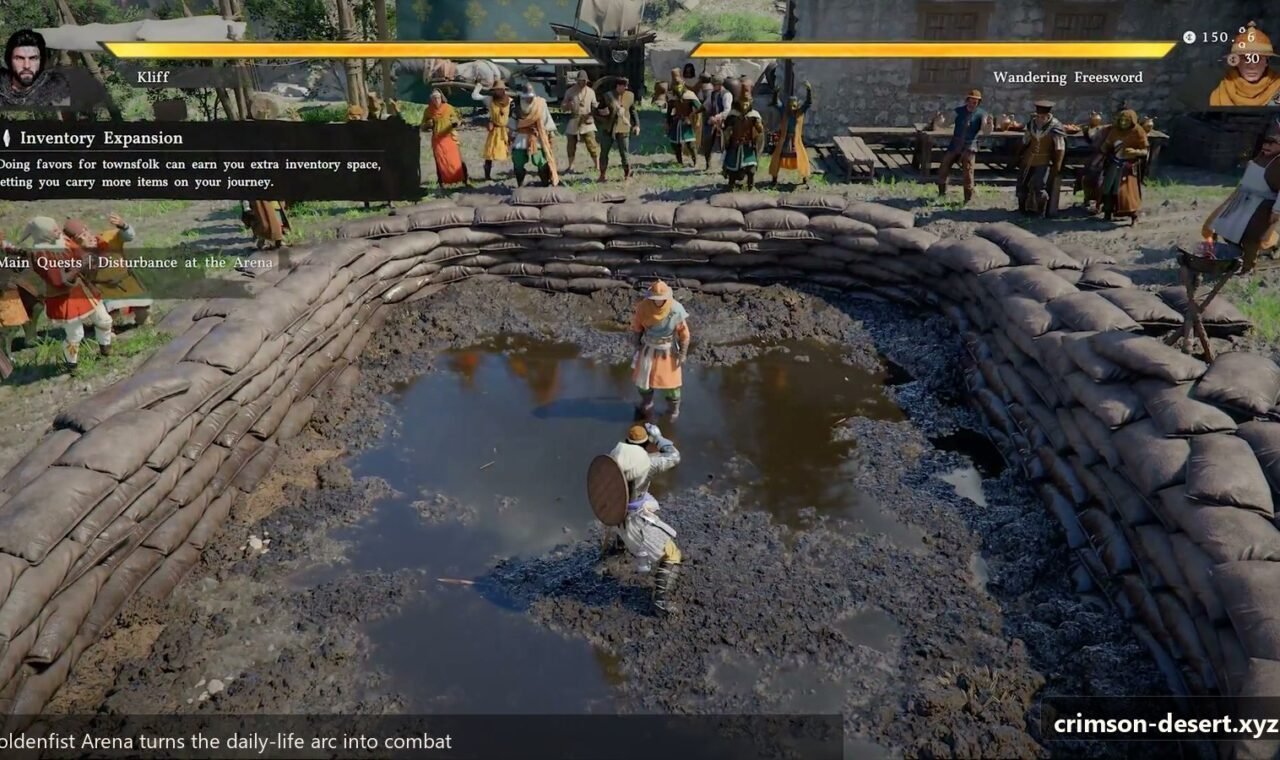 Crimson Desert gameplay screenshot for an English guide on cms.crimson-desert.xyz.