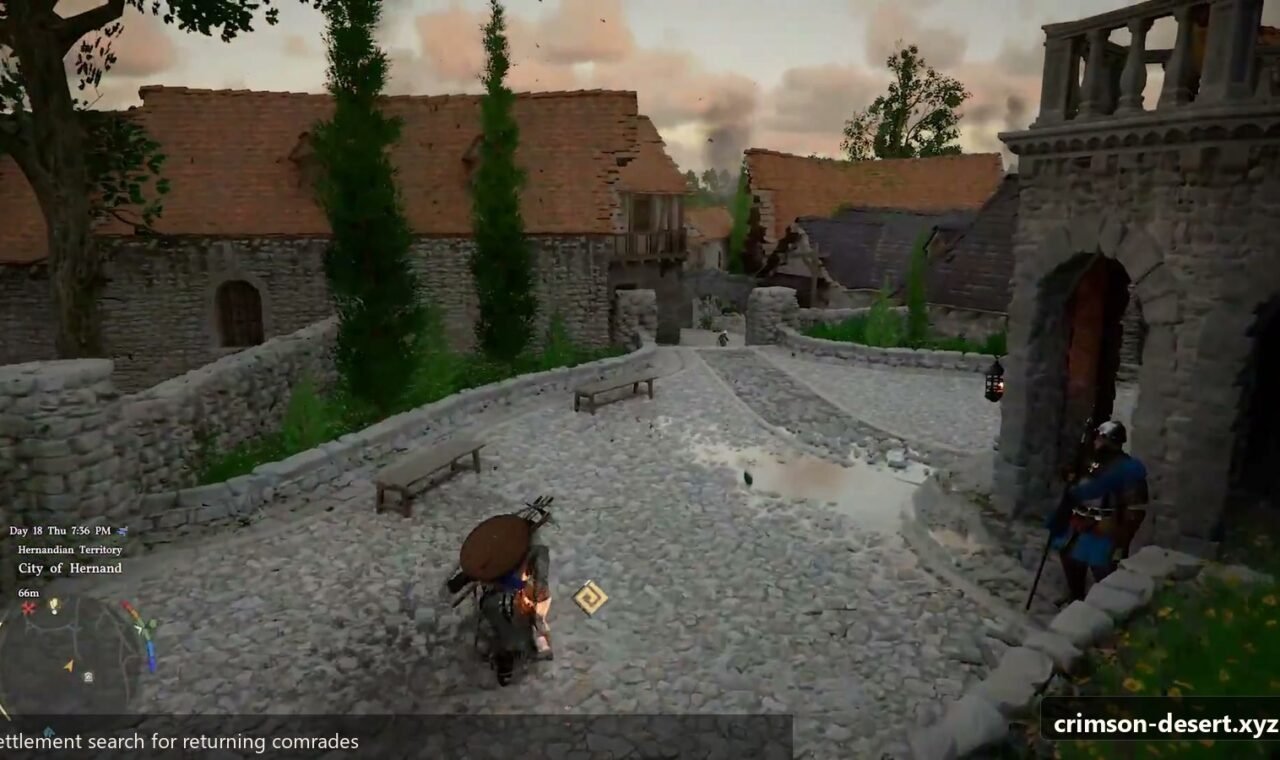 Crimson Desert gameplay screenshot for an English guide on cms.crimson-desert.xyz.