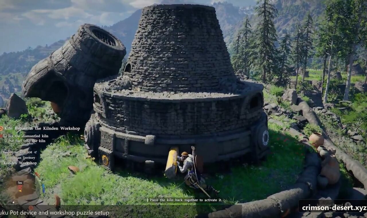 Crimson Desert camp cooking, recovery supplies, Kuku Pot use, and long-route preparation screenshot for Build: Camp Cooking Loadout for Long Exploration