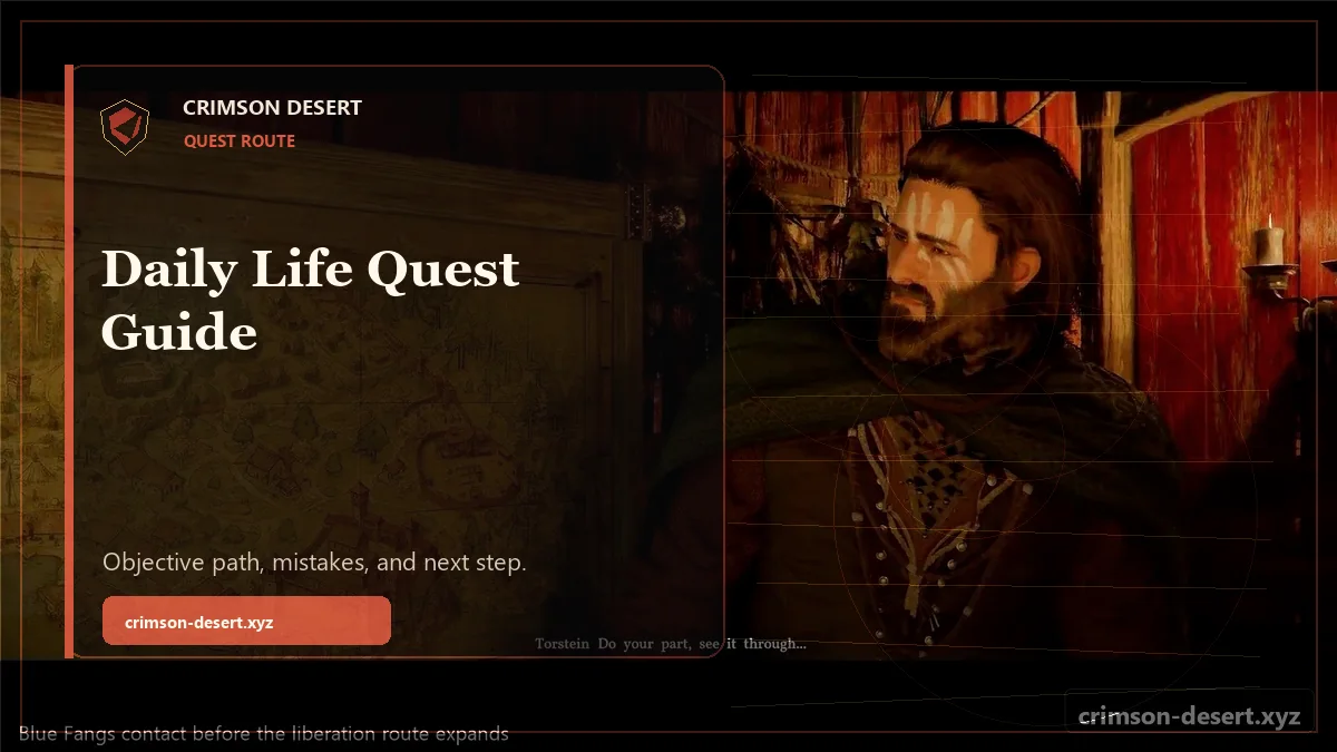 Daily Life Crimson Desert Quest Guide - polished Crimson Desert guide cover