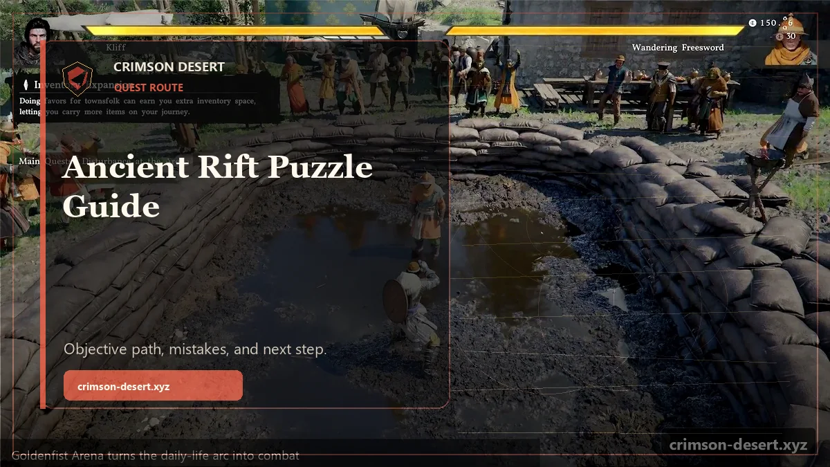 Crimson Desert Ancient Rift Puzzle Guide - polished Crimson Desert guide cover