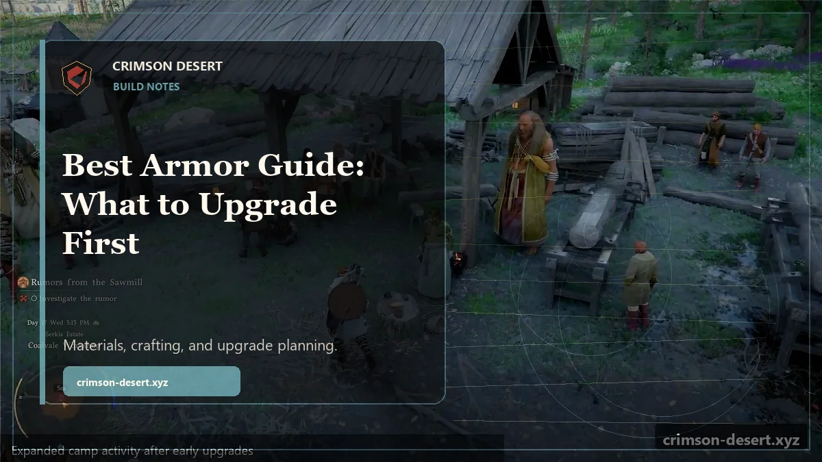 Crimson Desert Best Armor Guide: What to Upgrade First - polished Crimson Desert guide cover